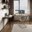 Bureaux en bois massif brun en forme de L-107848160-107848163