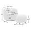 Fauteuil pivotant rembourré avec repose-pieds Avorie Aria-577691815