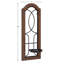 Applique murale Rakefield 7 x 5 x 18 brun rustique, noir