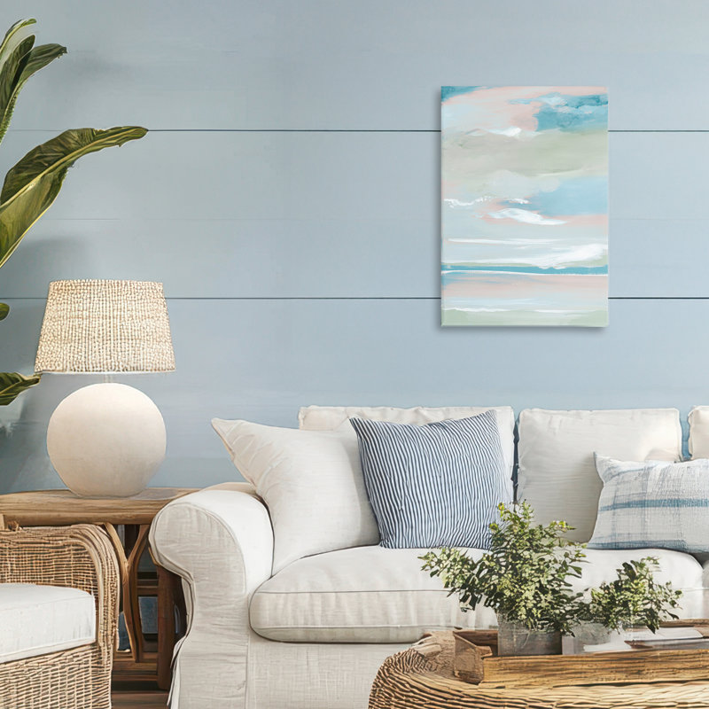 «Seaside Blush Sunrise Canvas» par Lera, H 24 po x l 16 po