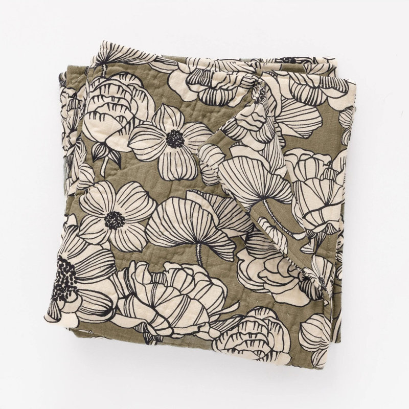 Tinsley Sham, Laurier, Euro néerlandais, Brown Damask