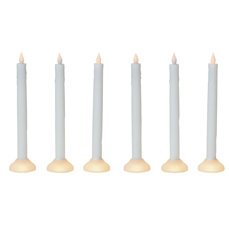 Bougies de soirée à chandelle à DEL avec support