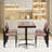 Gupton 4 - Person Pine Solid Wood Top Double Pedestal Dining Set