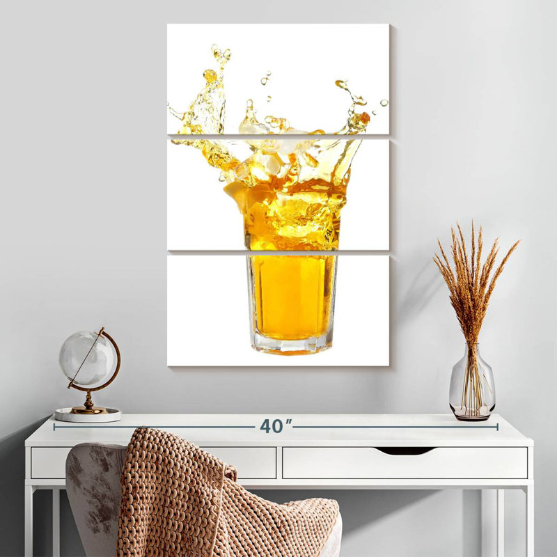 Yarlin Lemon Tea Splash, 32" H x 20" W