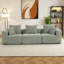 Canapé modulaire brun foncé à assise profonde modulaire 3 pièces Chenille-1323494559