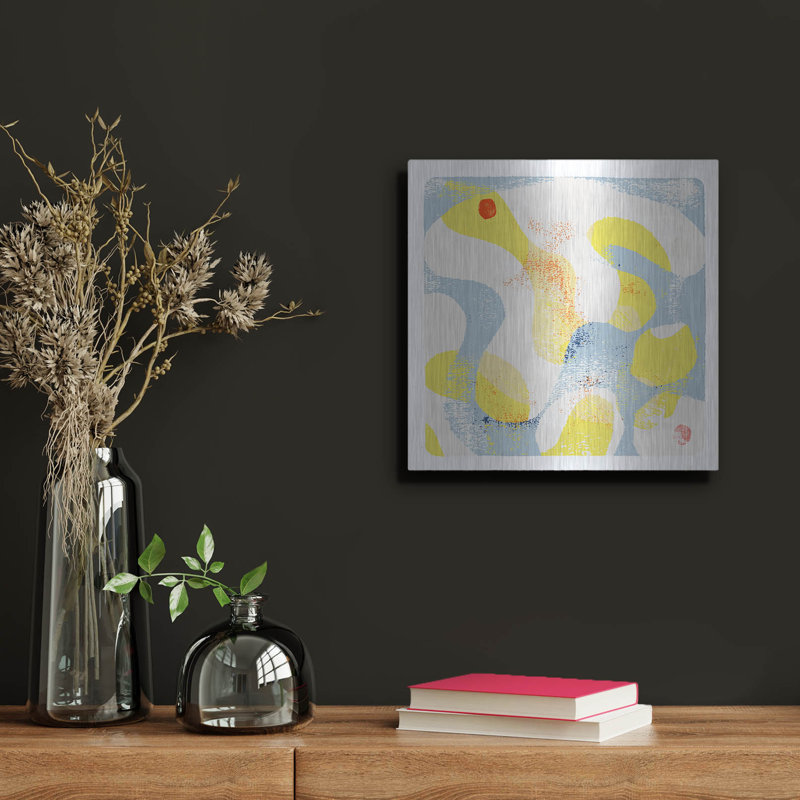  «Mixed Serendipity 3» par Laura Gibson, art mural en métal, 12 po x 12 po, H 12 po x l 12 po