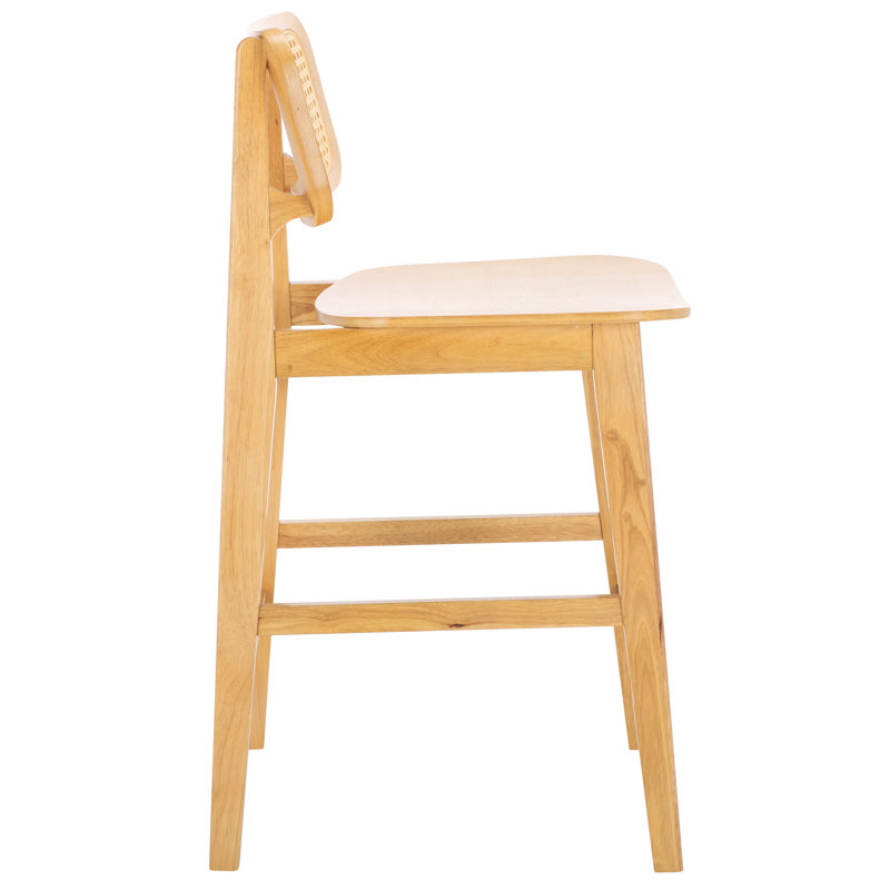 Luz Cane Counter Stool, Natural/Natural