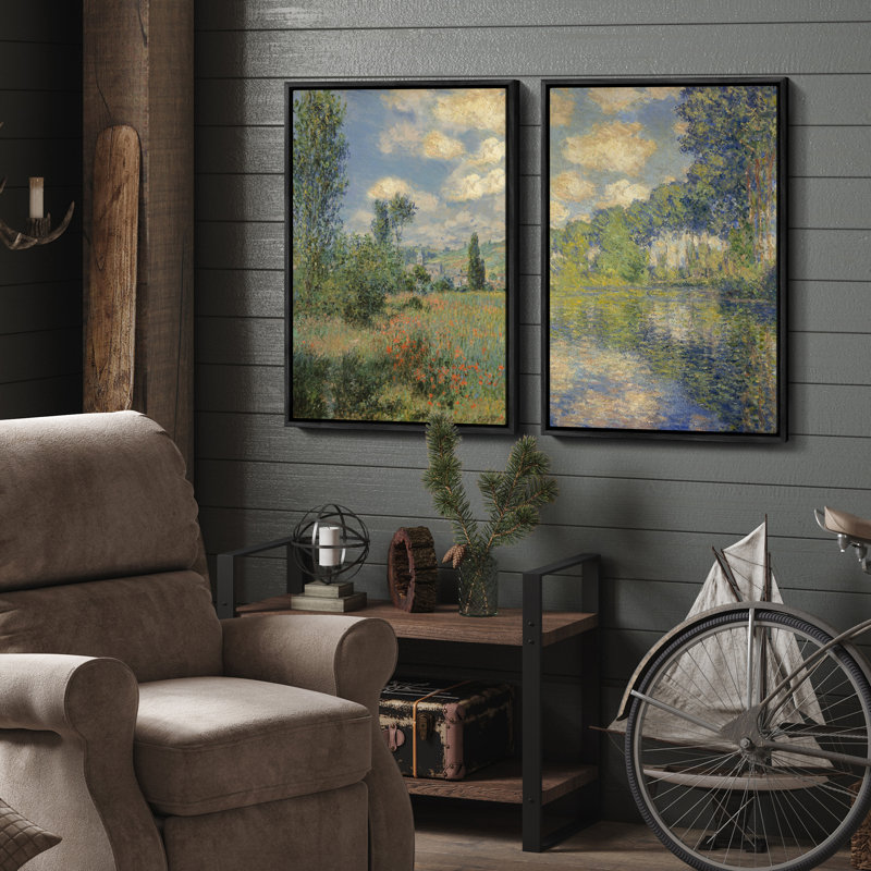 Art mural encadré rétro antique classique pour chambre à coucher, Noir, H 24 po x l 16 po