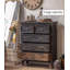 Commode 5 tiroirs rétro, style rustique