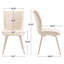 Chaises de salle à manger en chenille Leahana-1418237469