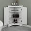Armoire de rangement triangulaire pour salle de bain avec tablettes réglables-855614233
