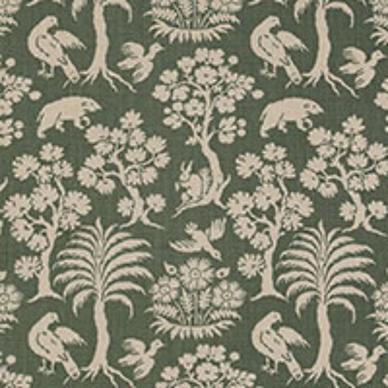 Woodland Silhouette Fabric, Moss
