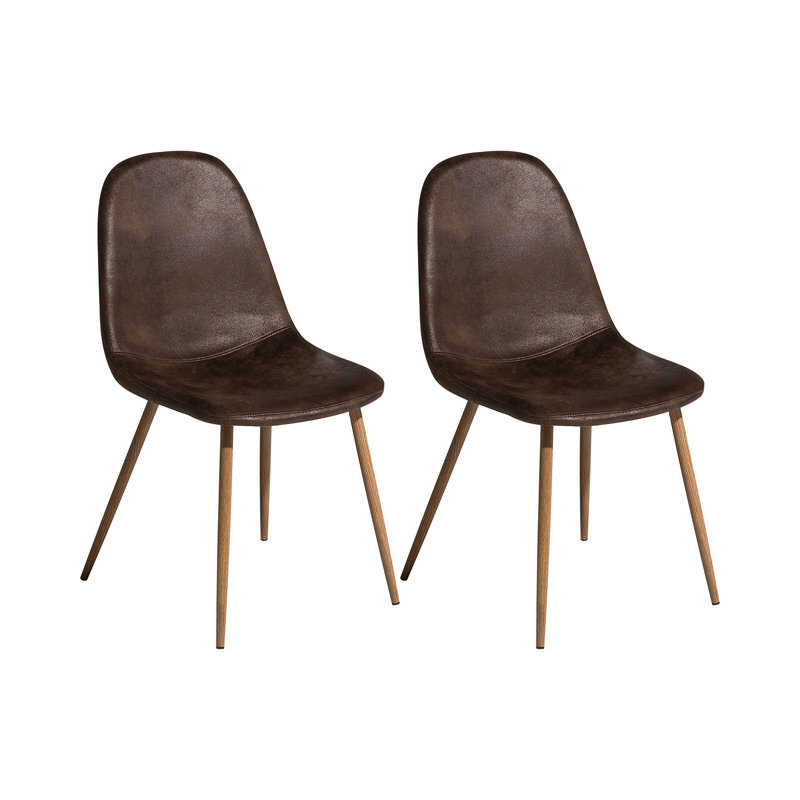 North Andover 45cm H Upholstered Side Chair, Brown