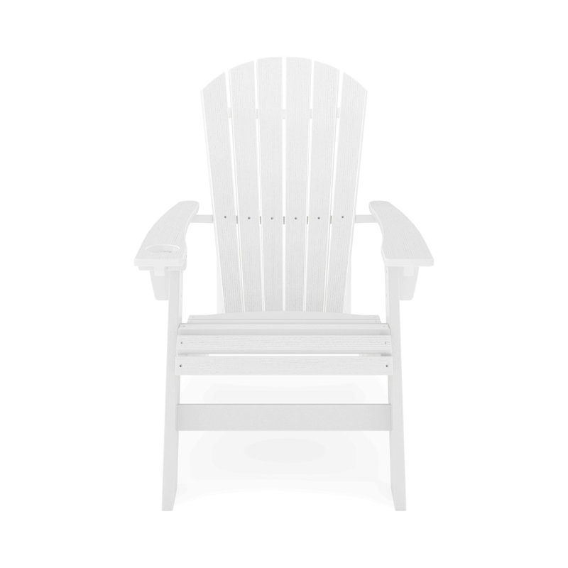 Adirondack Chair – Sturdy Hdpe Poly Lumber For Poolside, Patio, And Garden Relaxation, White