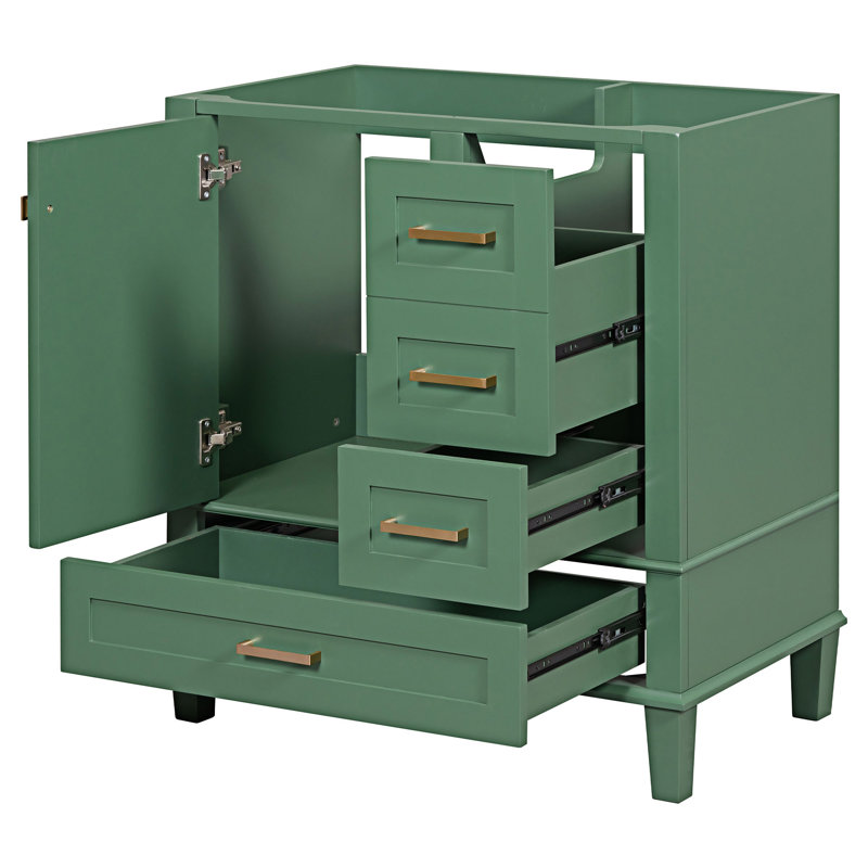 Base de meuble-lavabo simple 29,4 po seulement, Vert
