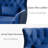 Thick Cushion Tufted Button Velvet Accent Chair-778263692
