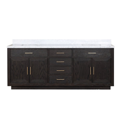 Ensemble de meuble-lavabo double 84 po