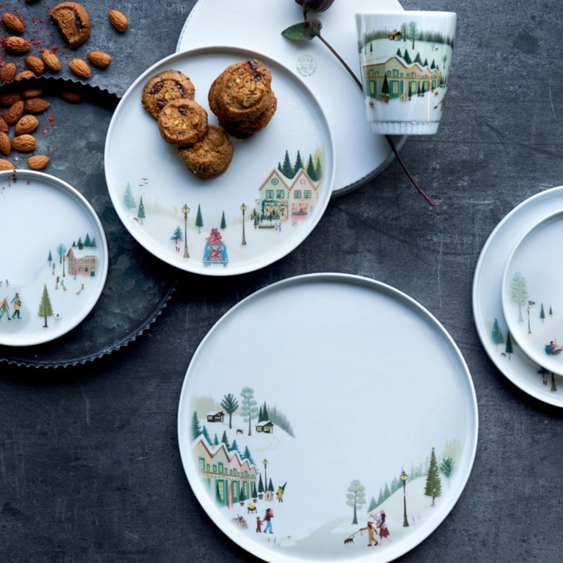 Winter Decor Toulouse Plate