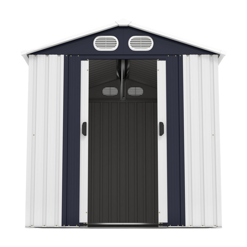 Spacious Metal Sheds 8x6 Ft, Modern Lockable Storage For Backyard Patio