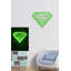Ruban néon flexible à DEL, vert, 14,2 x 11,0 x 1,2 pouces | IP67 imperméable, modèle en mousse de PVC, adaptateur 12V 4A, 570 lumens, parfait pour la décoration intérieure, les fêtes et les événements | Écoénergétique 10 000 kWh-721525389