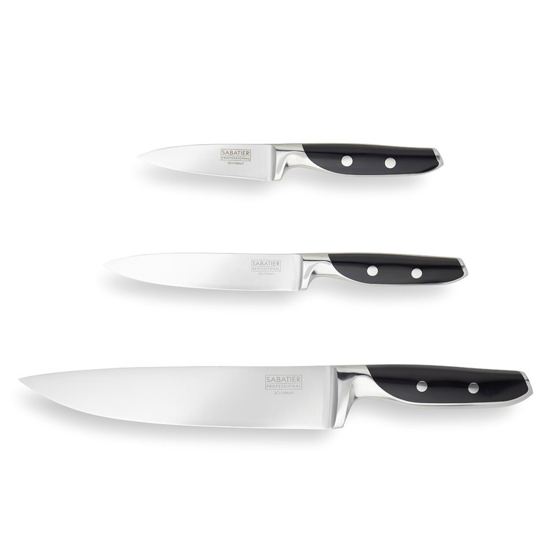 Sabatier Professional 3 Piece Stainless Steel Assorted Knife Set