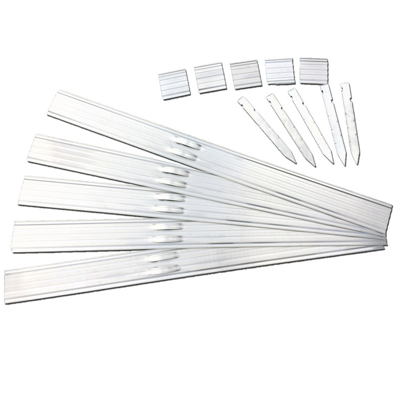 Swift Edge Rust-free Aluminium Garden Lawn & Border Edging - with connecting strips & fixing stakes, Nature