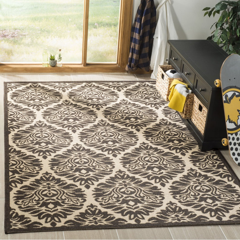 Emmanuel 100 Performance Ikat Indoor/Outdoor Area Rug, Rectangle 5'3" x 7'6"