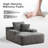 66.1" Upholstered Corduroy Chaise Lounge Chair，Plush Sleeper Chair with Throw Pillows & Cup Holder, Indoor Sofa Bed with Armrest - No Assembly Required-587811117
