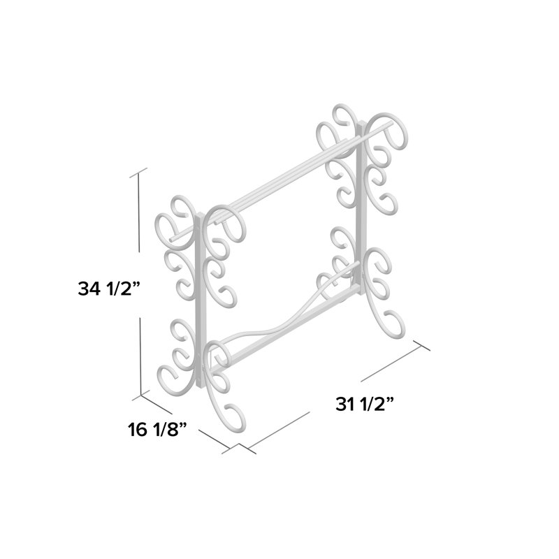 Metal Scroll Quilt Rack