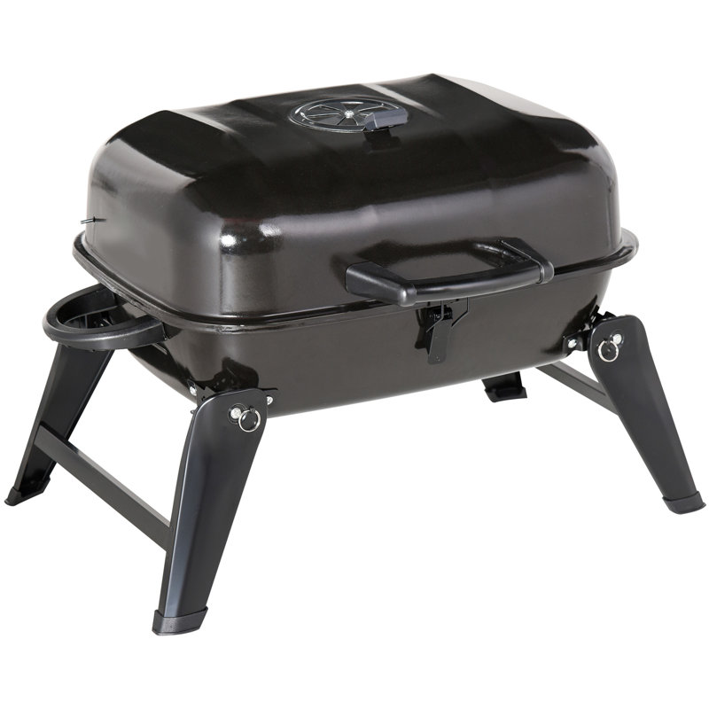 Barbecue au charbon portatif 14 po Outsunny