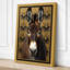 Donkey Portrait in Gold Art Deco - Wrapped Canvas-1460318081-1460318085