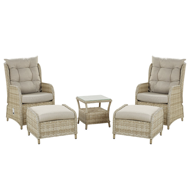 Sighburgh 2 Seater Rattan Conversation Set