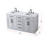 Meuble-lavabo double 60 po Ahner-2068009240