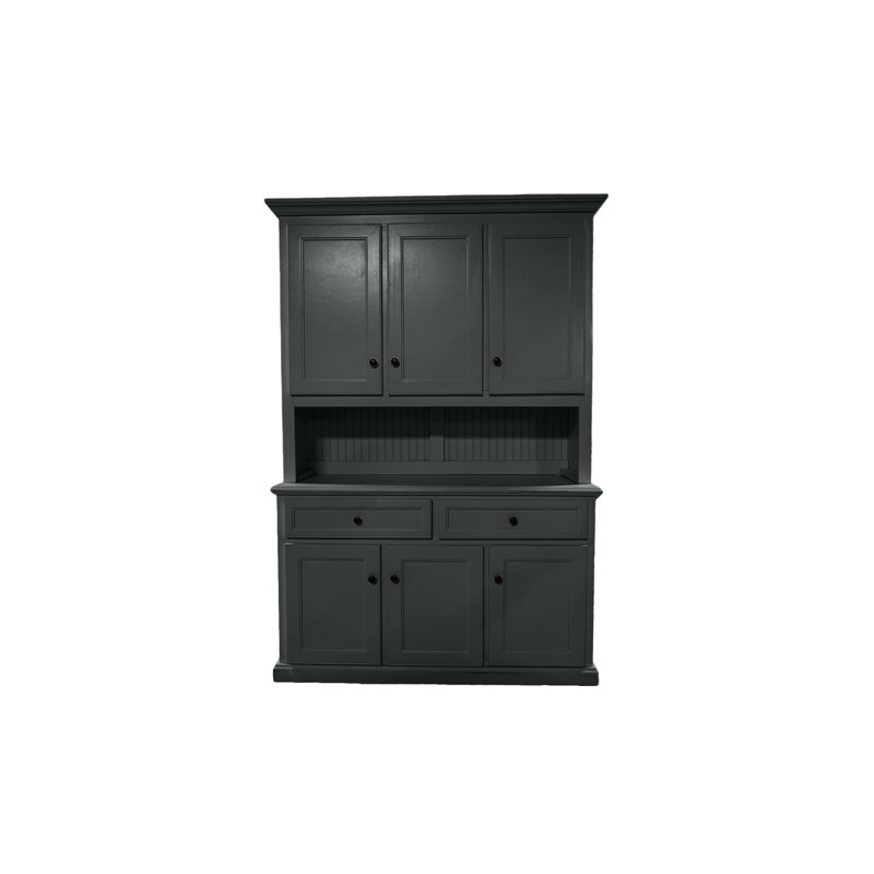 Modern Dining Hutch and Buffet, Iron Ore