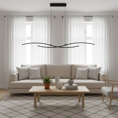 1 - Light Linear Integrated LED Chandelier