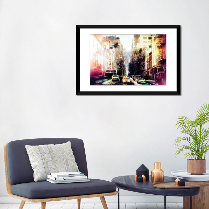 «Yellow Reflections» par Philippe Hugonnard, impression sur toile tendue sur châssis, H 24 po x l 32 po x P 1 po, Blanc