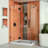 Quatra Lux 46.38" x 72" Hinged Frameless Shower Door with Clear Max Technology-29344055
