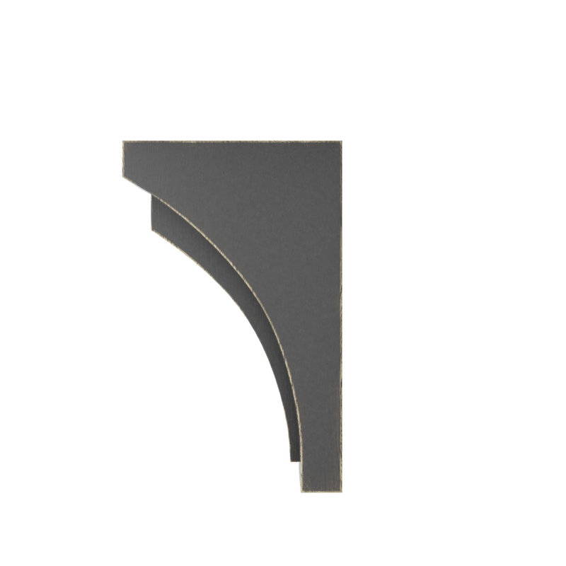 Corbeau moyen en bois Felix, noir, l 4 po x P 5 3/4 po x H 10 po, H 10 po x l 4 po x P 5,75 po, Noir