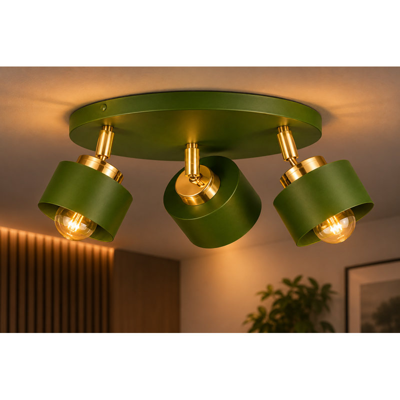 Steel Spotlight, Green/Gold
