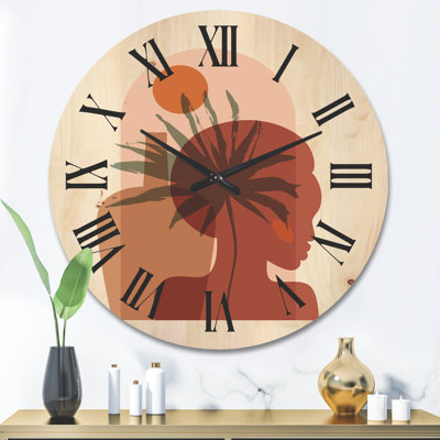 Horloge murale abstraite