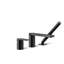 Parallel Single Handle Deck Mount Bath Faucet with Handshower-1413537738