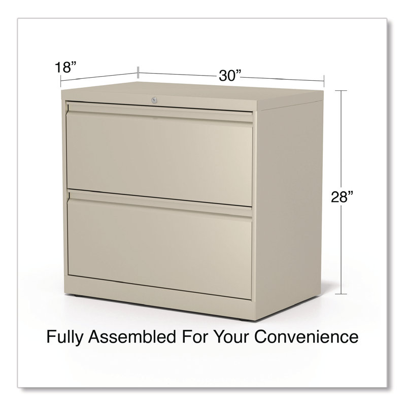 Putty 2-Drawer Lockable Mobile Legal Size File Cabinet