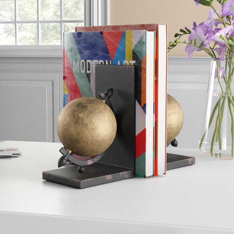Concrete Agate Non-Skid Bookends Bookend