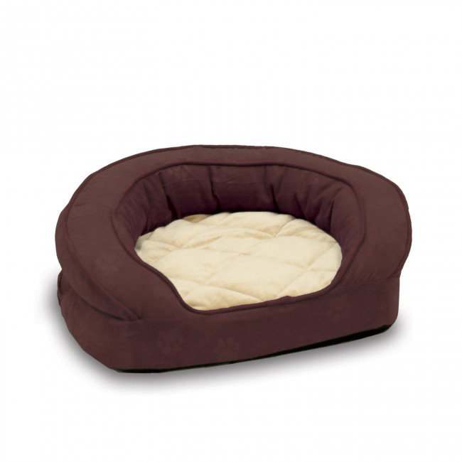Lit-lit pour chien deluxe ortho, Petit (l 20 po x P 20 po x H 8 po), Aubergine