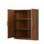 Armoire d'appoint de coin en noyer avec portes et rangement peu encombrant P 16 po x l 31 po x H 36 po-1962771673-1962771750