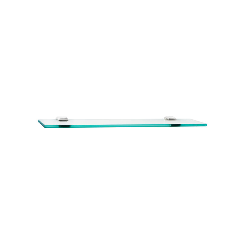 Geometric Wall Shelf, Satin Nickel, 1.75" H x 24" W x 5.125" D