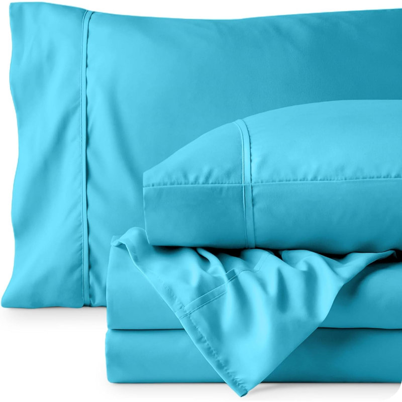 Queen Sheet Set - Luxury 1800 Ultra-Soft Microfiber Queen Bed Sheets - Double Brushed - Deep Pockets - Easy Fit - 4 Piece Set - Bedding Sheets & Pillowcases