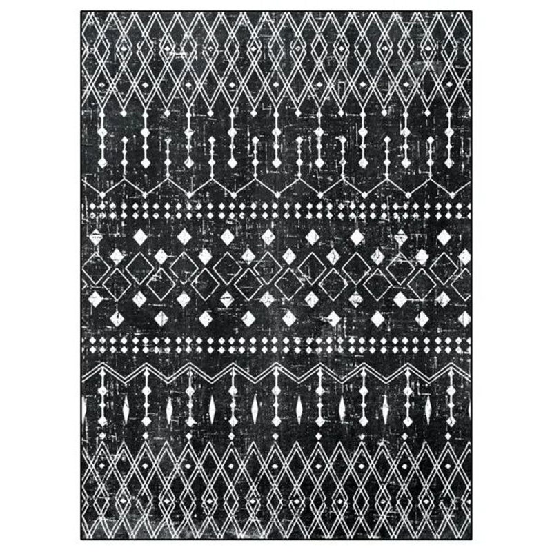 Gingham Shag Area Rug, Rectangle 153 x 244 cm