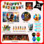 Anniversaire Ninjago, 112 pièces décorations de fête Ninjago