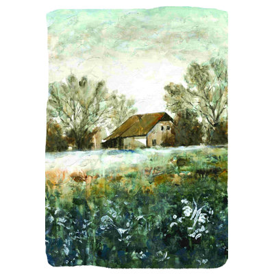 " Barn Scenery Hand Painted "